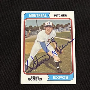 STEVE ROGERS 1974 TOPPS ROOKIE SIGNED AUTOGRAPHED CARD #169 MONTREAL EXPOS - Picture 1 of 2