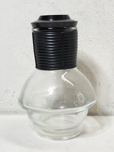 McKee Glasbake Hottle Insulated Clear Glass Carafe Black - Picture 1 of 7