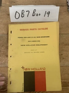 1971 NEW HOLLAND FORD 361 & 391 GAS ENGINE PARTS CATALOG MANUAL - Picture 1 of 7