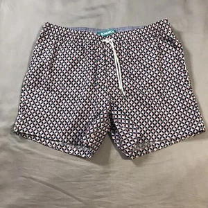 Bonobos Badehose Badeshorts Herren groß blau weiß rosa Taschen - Bild 1 von 12
