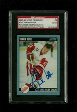 Shawn Burr 1992 Score CANADIAN Auto SGC Authentic! Detroit Red Wings RIP 2013  