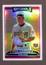 2006 Topps Chrome Refractor #284 Ryan Zimmerman Rookie