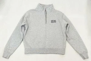 EUC John Galt Womens Medium Gray Portland Athletics Quarter Zip Sweater - Picture 1 of 1