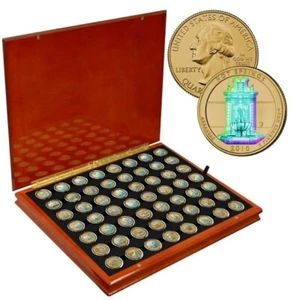 National Park Quarter Gold Hologram Complete set (2010-2021) - America the Beaut - Picture 1 of 1
