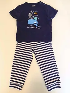 NWT Boys 2 Piece Gymboree BRIGHT DAYS AHEAD Top Pants 18 24 NAUTICAL Crab WHALE - Picture 1 of 3