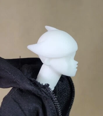 AW AK Heavy Tom King Head 未上色铸件 1: 12 比例无人偶 — 第 1/4 张图片