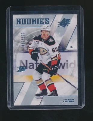 JACKSON LACOMBE 2023-24 UPPER DECK SPX RC 032/299 #139  - Image 1 of 2