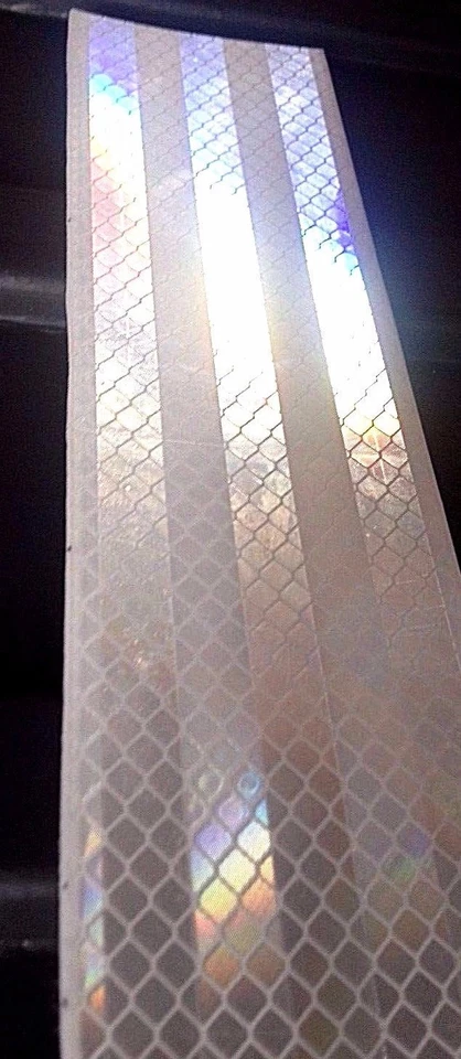 SILBER Reflexband Reflexfolie 3M Scotchlite Geocaching Reflektor Streifen Neu - Bild 1 von 1