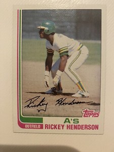 1982 Topps Set-Break #610 Rickey Henderson NICE CARD
