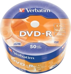 VERBATIM DVD-R 4,7GB 16X LEERROHLINGE PAKET 50 STÜCK - *NEU* - Bild 1 von 1