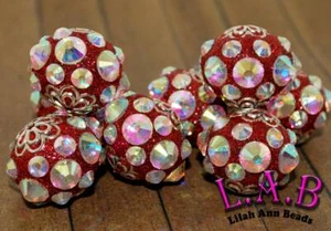 6-teiliges Set feine, handgefertigte österreichische Kristall Boho fokale Perlen - KF301 - Bild 1 von 9