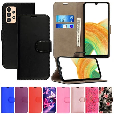 C27 For Samsung Galaxy A04s A13 A33 A53 A73 5g Wallet Case Leather Flip Phone Cover