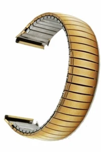 Speidel Flex-Uhrband Zugband  Edelstahl IP gold 18 mm Uhrband Stretcharmband - Bild 1 von 5