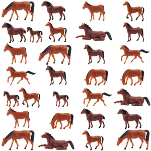 AN8702 30pcs 1:87 Well Painted Farm Animals Horses HO Scale - Picture 1 of 5
