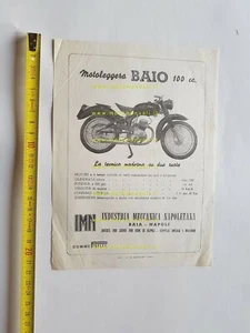 IMN Baio 100 1955 original Italian leaflet flyer - Picture 1 of 2