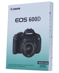 Mode d'emploi notice pour Canon EOS 600D en Langues NEDERLANDS (Réf# B-410) - Photo 1 sur 1