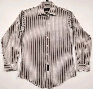 Geoffrey Beene Men's Fitted Shirt Size 16 32/33 Button Down Long Sleeve Dress... - Picture 1 of 18