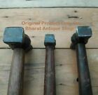 Iron Blacksmith Wooden Handle Set Of 3 Hammer Black Useful Tools Heavy