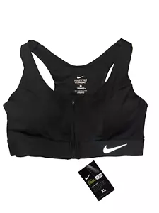 NIKE PRO COMBAT DRI-FIT REGGISENO SPORTIVO CON ZIP FRONTALE DONNA TAGLIA XL - Foto 1 di 2