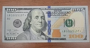 2009 $100 Bill Star Note LB 10225157 Series A B2 - Picture 1 of 2