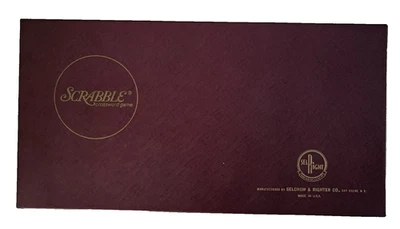Vintage Selchow & Righter Co. SCRABBLE GAME 1976 edition - Image 1 of 4