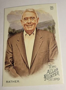 2019 Dan Rather Allen & Ginter Card #174 Topps The World's Champions Journalist - Picture 1 of 3