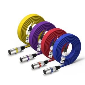 Farbige XLR-Kabel | 7,6M 4er Pack | Robust & Schutz - Bild 1 von 8