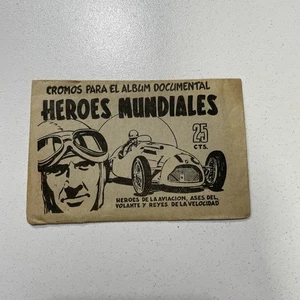 1952 Heroes Mundiales SEALED PACK Posible Fangio Nuvolari Farina Rookie Card F1 - Bild 1 von 2