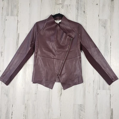 BB Dakota Bradford веган кожи ассиметричный молнии куртка женский размер XS - Изображение 1 из 4