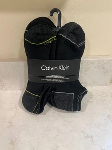Calvin Klein 6 Paar gepolsterte unsichtbare Herrensocken schwarz grau Größe 7-12 - Bild 1 von 5