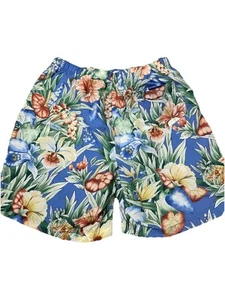 Pantalones cortos florales azules grandes vintage Polo Sport Ralph Lauren para hombre - Imagen 1 de 7