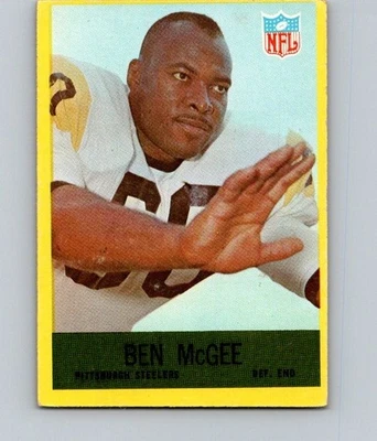 1967 PHILADELPHIA FOOTBALL #154 BEN MC GEE                EX RS - Image 1 of 2