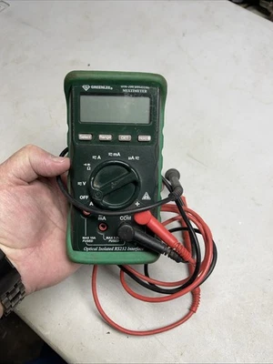 Multímetro digital GREENLEE (DM-200) interfaz RS232 aislada óptica Foto 1 de 4