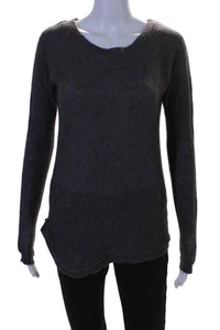 Line Womens Cashmere Round Neck Long Sleeve Pullover Sweater Top Purple Size XS - Picture 1 of 6