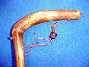CAÑA DE RAÍZ DE ZUMAQUE/palo para caminar con cuerno de ciervo-astra-frotar retorcido - Imagen 1 de 6