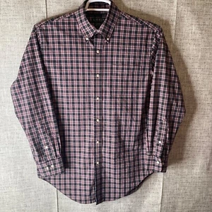 Lauren Ralph Hemd Herren Größe 15,5 Mehrfarbig Kariert Knopfleiste Klassische Passform Preppy - Bild 1 von 7