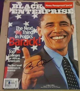 Barack Obama 44. Präsident USA signiert 2004 Black Enterprise Magazin - Bild 1 von 3