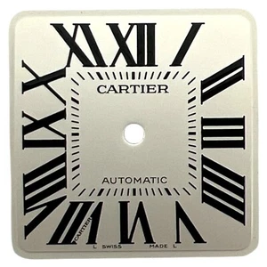 Cartier Santos 100 genuino esfera romana plateada de 38 mm W20073X8 - Imagen 1 de 4