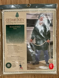 Cedar Key Stormshield Parka Men's Medium Green waterproof breathable lightweight - Picture 1 of 1