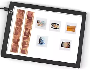 Slide Viewer Light Pad, Ultra-Thin A4 LED Light Panel for Old Slides Negative - Picture 1 of 7