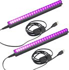 Black Light Bar 10W UV Blacklight Strip for Glow Party: 1ft USB Portable LED