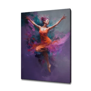 Hermosa Bailarina Estilo Pintura Lona Impresión Arte de Pared Decoración del Hogar - Imagen 1 de 7