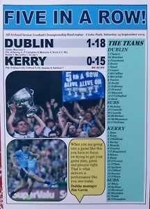 Dublin 1-18 Kerry 0-15 - 2019 All-Ireland Fußball Finale - Souvenirdruck - Bild 1 von 1
