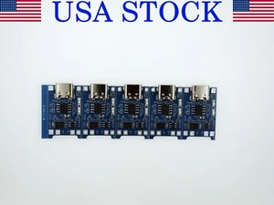 5pcs 5V 1A Micro/Type-c/Mini 18650 TP4056 Lithium Battery Charger Module - Picture 1 of 3