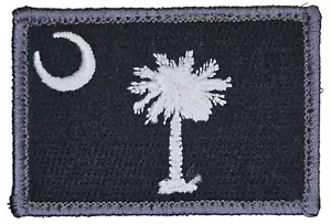 BANDIERA DI STATO CAROLINA SUD SC SWAT ESERCITO TATTICO GANCIO TOPPA MORALE - Foto 1 di 2