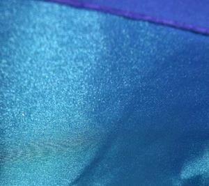 MEDITERRANEAN BLUE WITH PURPLE 2 TONE POLYESTER FABRIC 20X58 INCHES - Picture 1 of 3