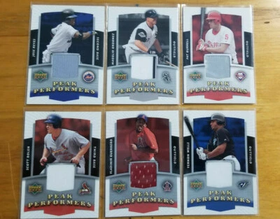 2004 Upper Deck Headliners, Peak Performers Game Used Jersey you pick choice - Image 1 of 2