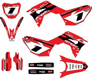 Honda CRF450R 2017 2018 2019 2020 Full Custom Graphic Kit TOKYO Style decals - Picture 1 of 8