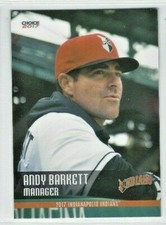 2017 Indianapolis Indians (Triple A-Pittsburgh Pirates) Andy Barkett