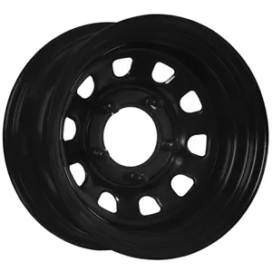 Extreme 4x4 Steel Wheel D-hole 16x8" 5/150 25N Black fits Landcruiser 110.1cb - Picture 1 of 2